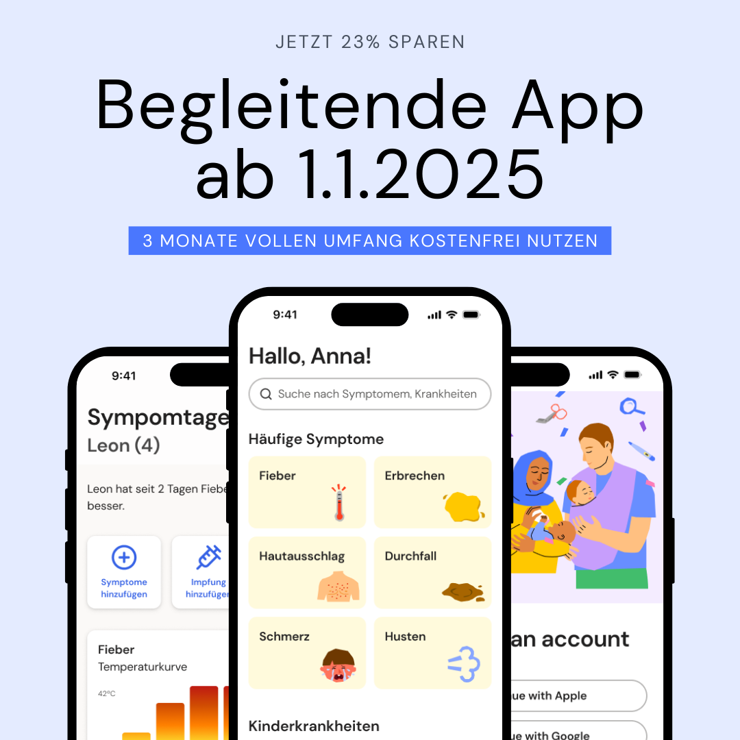 Im Set: Erste-Hilfe-Koffer für Kinder mit Notfallkit für unterwegs - jetzt mit 3 Monate kostenfreiem Zugang zur iOS App ab 1.1.2025